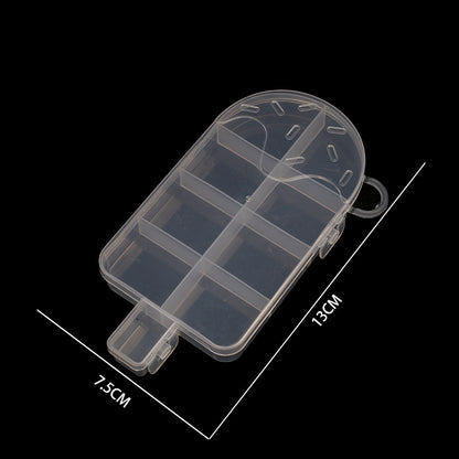 Multi Shaped Plastic Organizer Box PP Clear 1pc 4
