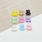 Bear and Honeypot Metal Beads 13mm Hand-Painted Colorful 10pcs 14