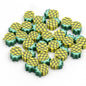 Flat Clay Beads 10mm Fruit Monochrome Polymer 200pcs 25