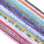 Flat Millefiori Evil Eye Lampwork Seed Glass Beads 4mm 90pcs 2