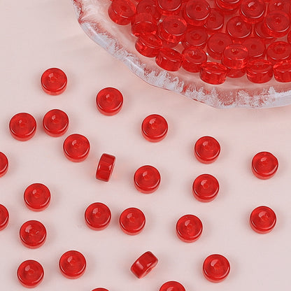 Glass Cylindrical Spacer Beads 6mm Mini 100pcs 24