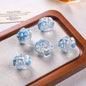 Hand Painted Heart and Flower Acrylic Beads 18-20mm Pastel Enamel 10pcs 6