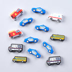 Silicone Focal Beads Mail Police Fire Ambulance School Bus 20pcs 2