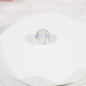 Lampwork Glass Beads Round 10-12mm Transparent Silver Foil Floral 10pcs 8