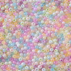 Czech Seed Glass Beads 4mm Glossy Pastel Colors 300pcs 2