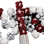 Flower Cluster Clay Beads 13mm Vintage Rose Polymer 10pcs 5