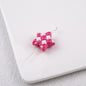 Waffle Pattern Star Acrylic Beads 19mm Colorful Mixed 20pcs 15