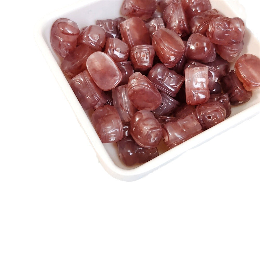 Imitation Strawberry Quartz Mythical Animal Resin Beads 13mm 10pcs 4