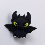 Silicone 3D Focal Beads How To Train Your Dragon Perched Dragon Figures 20pcs 6