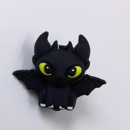 Silicone 3D Focal Beads How To Train Your Dragon Perched Dragon Figures 20pcs 6