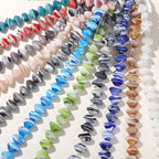 Two Tone 3D Shell Lampwork Glass Beads 22mm Handmade 10pcs 2