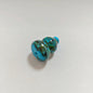 Vintage Lampwork Gourd Glass Beads 16x20mm Confetti Phoenix Tail 10pcs 6