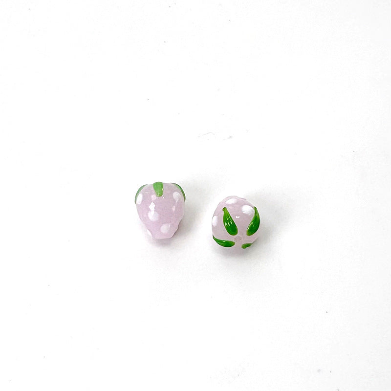 Hand Painted Enamel Glass Beads Juicy Fruit Series 1pc 11