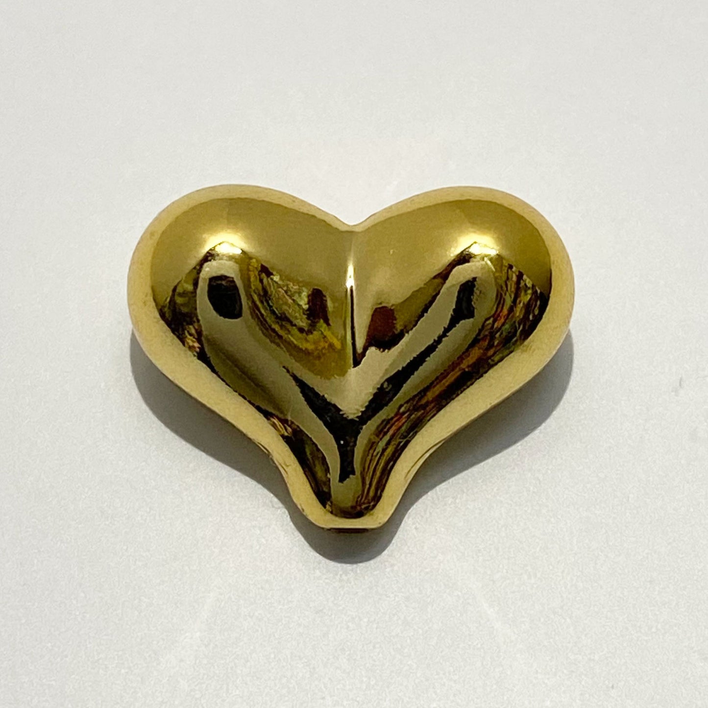 UV Plating Heart Acrylic Beads 22mm Metallic Colorful 20pcs 7
