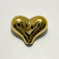 UV Plating Heart Acrylic Beads 22mm Metallic Colorful 20pcs 7