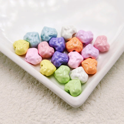 Heart Metal Beads 11mm Baking Painted Meteorite Zinc Alloy 20pcs 15