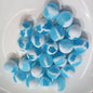 Glitter Cream 10 12 16mm Resin Beads Double Color Swirls 20pcs