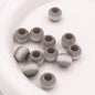 Large Hole Gradient Striped Round Acrylic Beads 10mm 20pcs 12