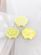 UV Plating Tiny Sheep Acrylic Flat Beads 24mm Glossy Face 50pcs 12