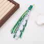 Braided Boho Lace Tassel Crochet Keychain Polyester 19cm 4pcs 8