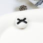 Baking Painted Acrylic Beads 18mm Enamel Candy Letter 50pcs 21