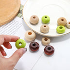 Wood Round Spacer Beads 15-28mm Multi-Color Abacus Style 50pcs 2