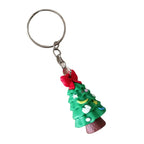 Silicone Christmas Snowman Keychain Colorful Holiday Charm 5