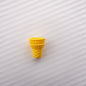 Painted Cone Acrylic Beads 20mm Solid Creamy Colors 5pcs 14
