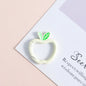 Zinc Alloy Apple Shape Trigger Spring Key Rings 3cm 6pcs 16