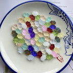 Czech Glass Beads Auspicious Clouds 9x13mm Translucent Mixed Colors 100pcs