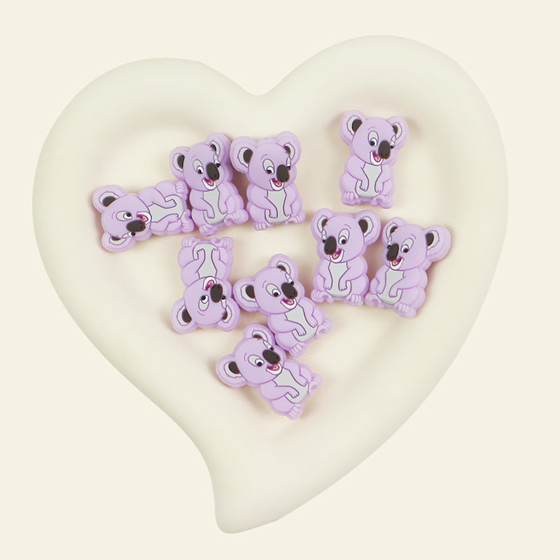 Silicone Focal Beads Koala Sitting Pose 20pcs 4