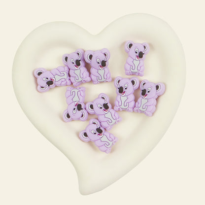 Silicone Focal Beads Koala Sitting Pose 20pcs 4