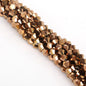 Electroplated Faceted Glass Beads 6mm Transparent Mixed Colors 45pcs 33