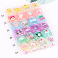 Cartoon Jelly Color Acrylic Square Beads 14mm Glossy Finish 10pcs 6