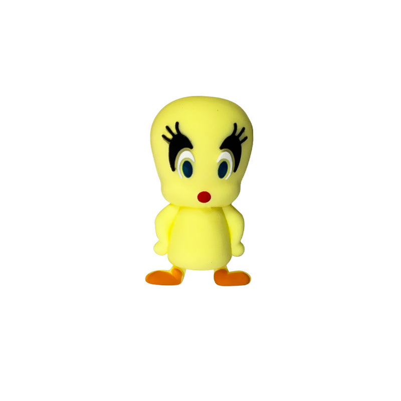 Silicone 3D Focal Beads Duck Figure Standing Pose 20pcs 12