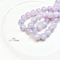Glitter Round Acrylic Beads 10-14mm Lavender Purple Shimmer 100pcs 7