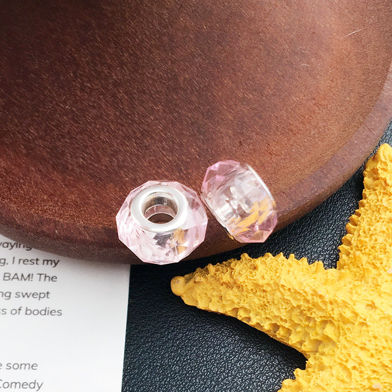 Resin Spacer Beads Pink Tone 40pcs 14