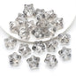 Electroplated Star Glass Beads 18mm Imitation Lunar Pit Texture 10pcs 14