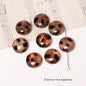 Leopard Pattern Geometric Shape Acrylic Beads Wild Animal Print 10pcs 7