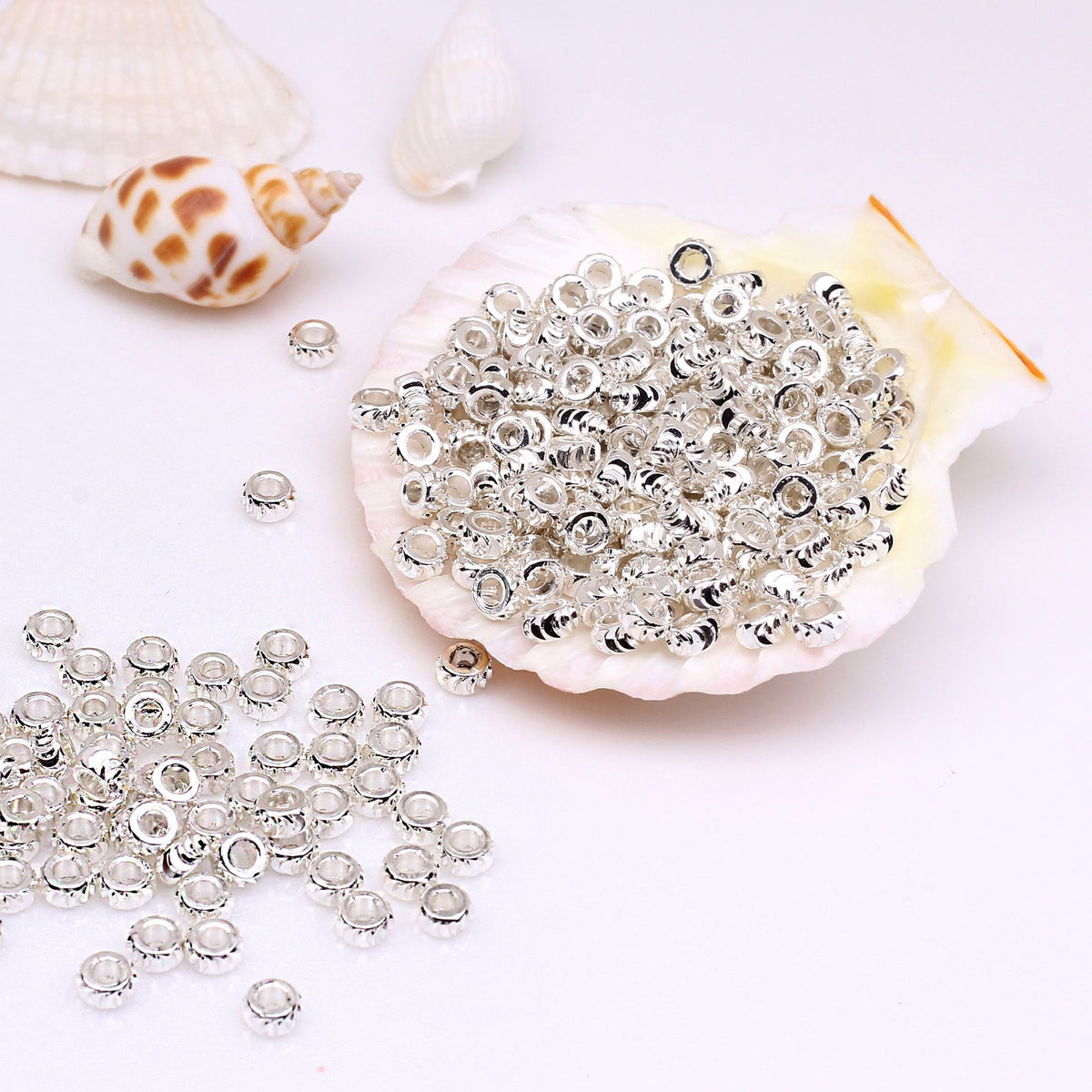 Brass Gear Pattern Spacer Beads 3-8mm 100pcs 3