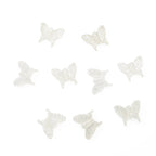 Transparent Butterfly Acrylic Beads 15x13mm Multicolor 40pcs 6