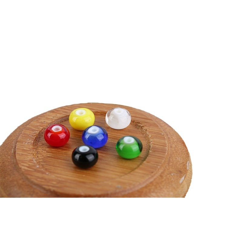 Lampwork Spacer Beads 8-16mm Solid Color 10pcs