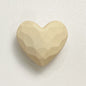 Rubberized Spray Painted Faceted Heart Acrylic Beads 19mm 50pcs 12