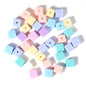 Macaron Acrylic Beads Mixed Shapes Pastel Colors 100pcs 11