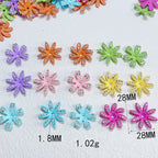 Acrylic Flower Spacer Beads 28mm Rhinestone Encrusted 100pcs 6