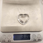 Clear Heart 26mm Acrylic Bead Frame Transparent 40pcs 3