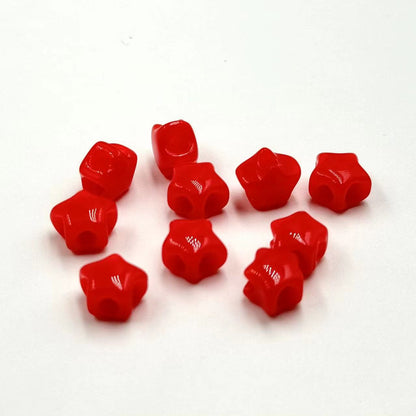 Colored Four-Hole Acrylic Beads Large Hole Chunky Mixed Finishes 100pcs 26
