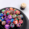 Round Clay Beads 6-8-10mm Vintage Pattern Polymer 1000pcs