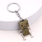 Alloy Robot Keychain Vintage Zinc Alloy Blocky Design 3
