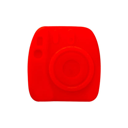 Silicone Focal Beads Camera Solid Color Embossed 20pcs 14